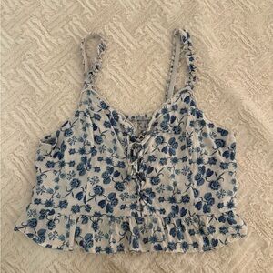 Self Esteem Blue Floral Camisole Top